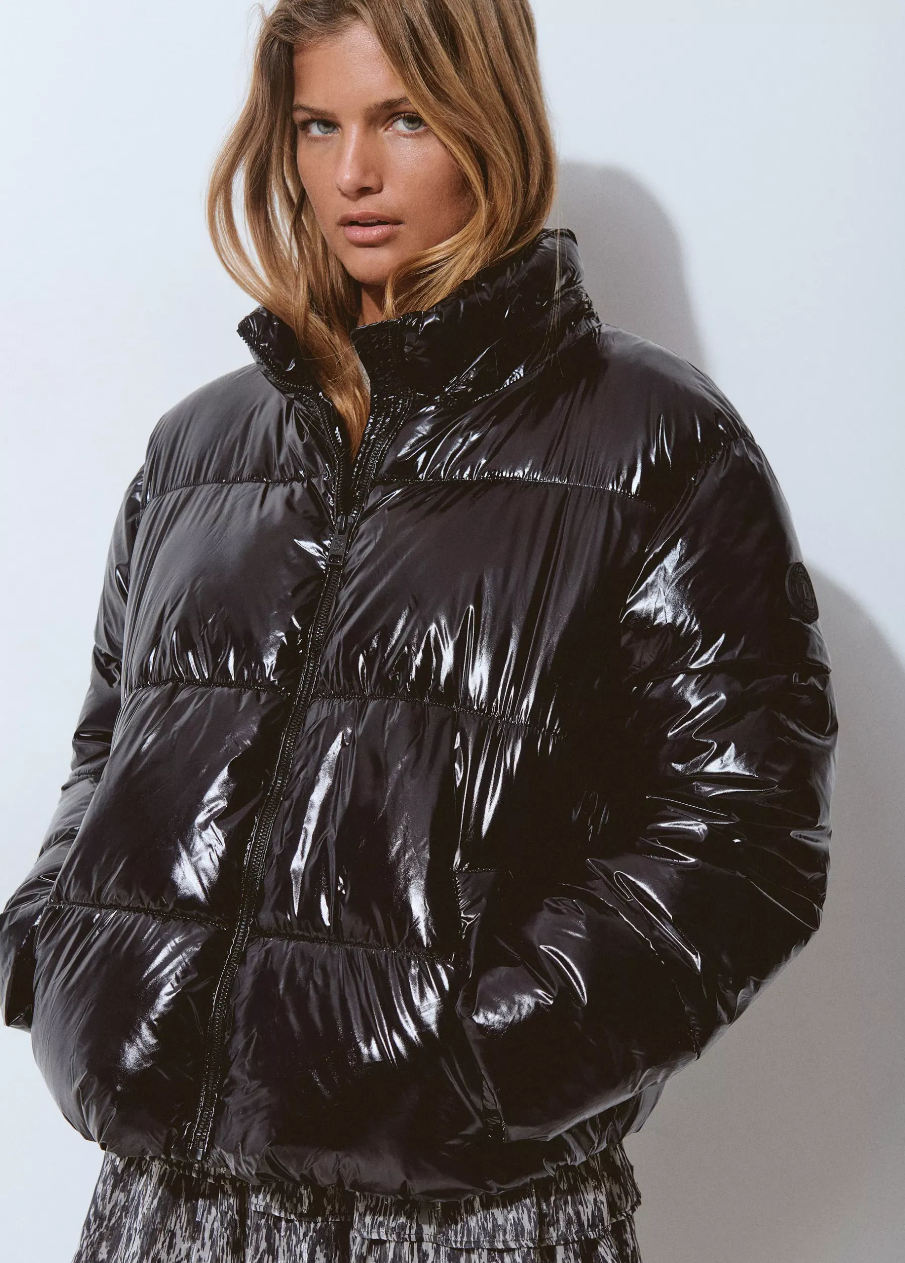 Abrigos Y Chaquetas*Brownie Abrigo acolchado vinilado Negro