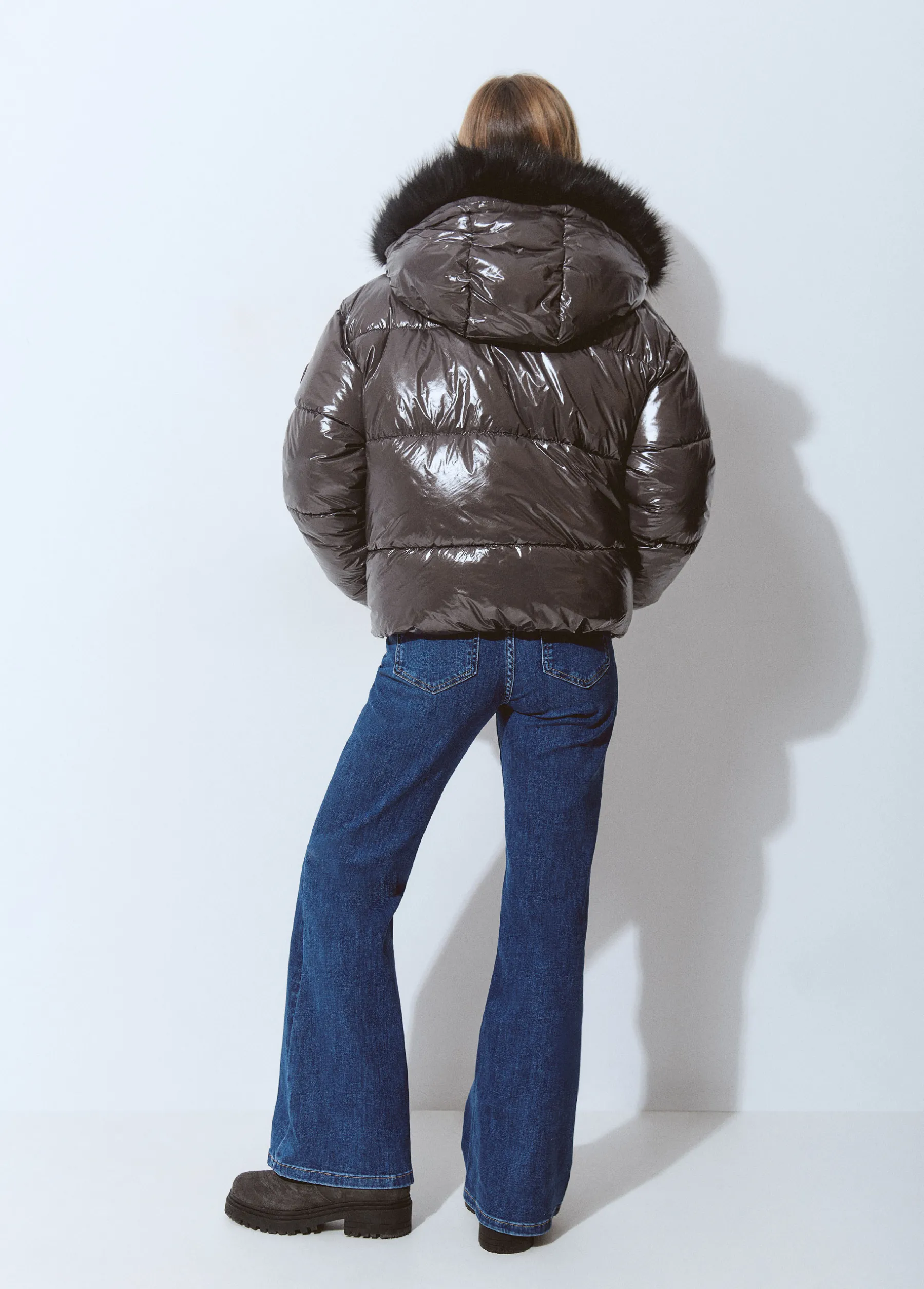 Abrigos Y Chaquetas*Brownie Abrigo acolchado vinilado Topo