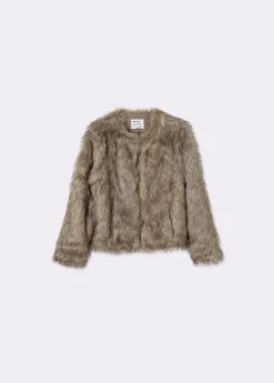 Abrigos Y Chaquetas*Brownie Abrigo corto efecto pelo Marron