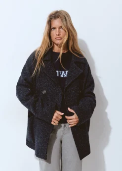 Abrigos Y Chaquetas*Brownie Abrigo cruzado con lana Azulmarino