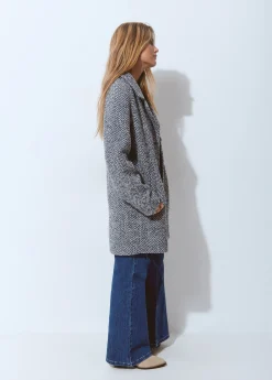 Abrigos Y Chaquetas*Brownie Abrigo espiga textura Azul