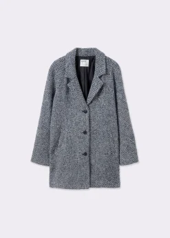 Abrigos Y Chaquetas*Brownie Abrigo espiga textura Azul