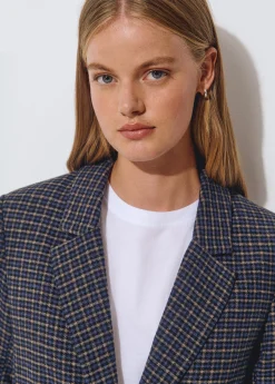 Abrigos Y Chaquetas*Brownie Americana cuadros Azul