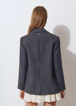 Abrigos Y Chaquetas*Brownie Americana cuadros Azul