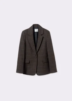 Abrigos Y Chaquetas*Brownie Americana tejido espiga Marron