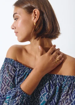 Bisutería*Brownie Anillo aro abierto Dorado