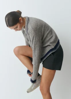 Pantalones*Brownie Bermuda con goma Antracita