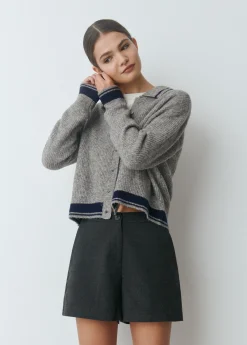 Pantalones*Brownie Bermuda con goma Antracita