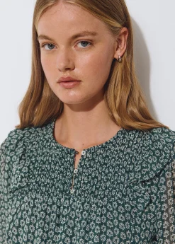 Camisas Y Blusas|Total Look*Brownie Blusa estampado bicolor Verde