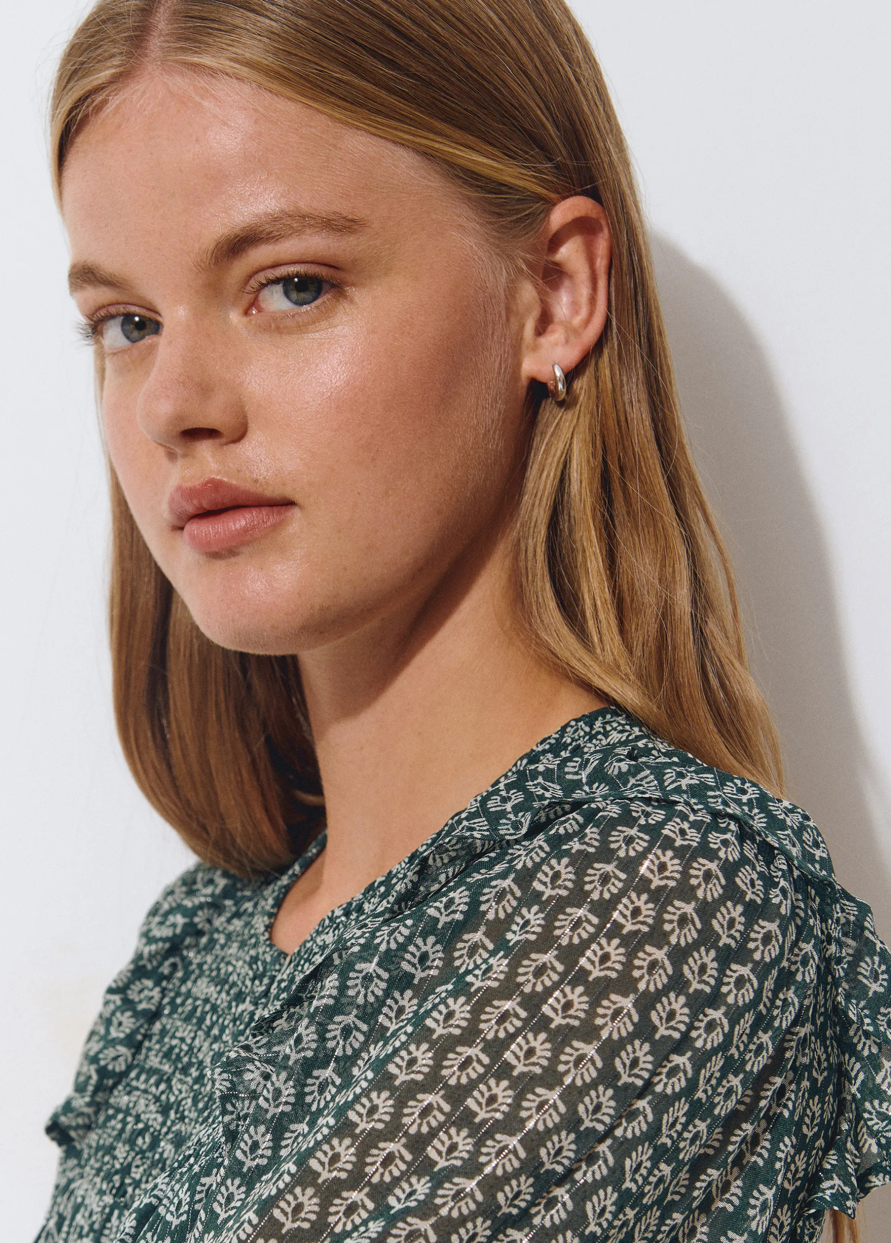 Camisas Y Blusas|Total Look*Brownie Blusa estampado bicolor Verde