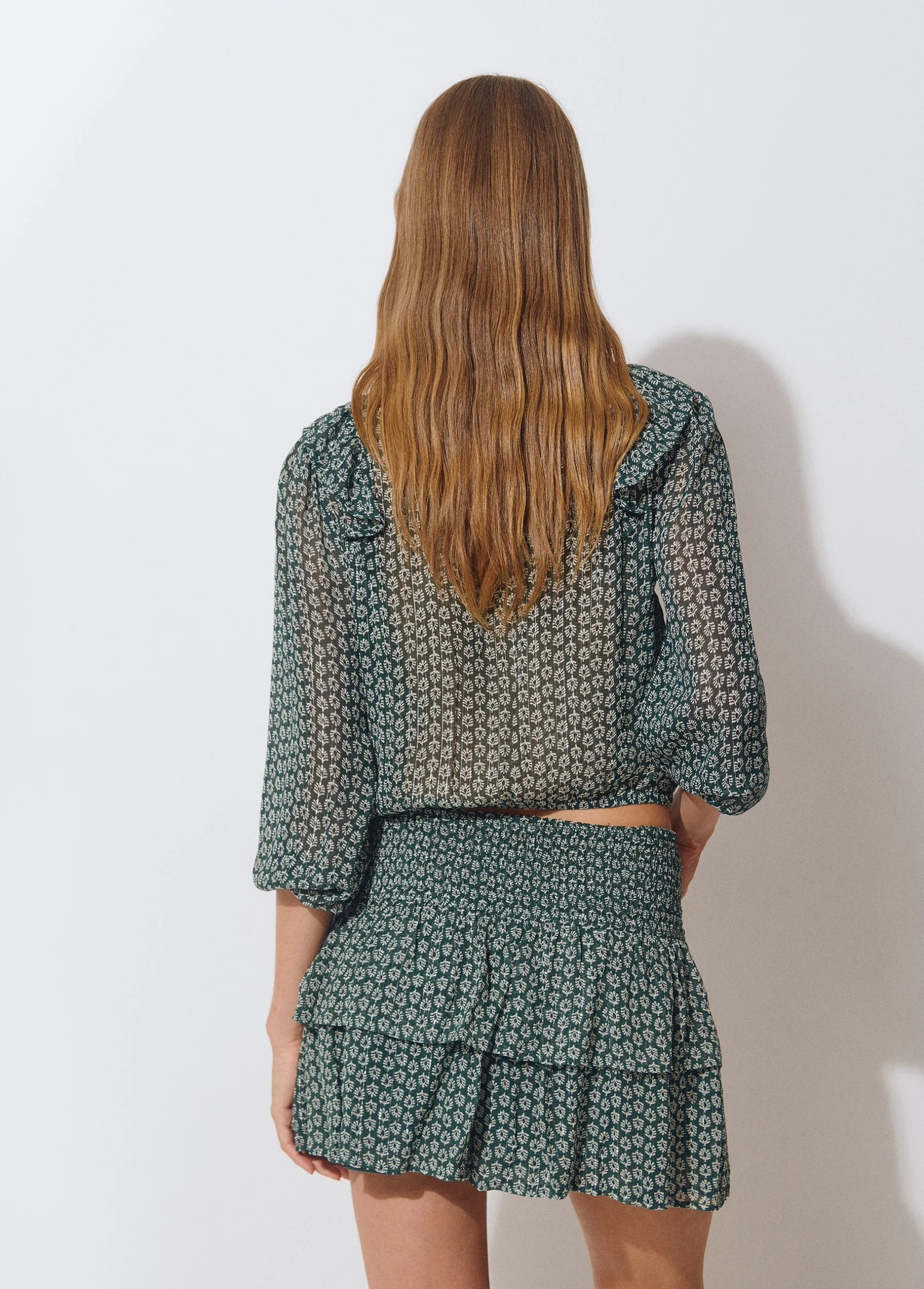 Camisas Y Blusas|Total Look*Brownie Blusa estampado bicolor Verde