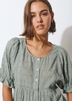 Camisas Y Blusas*Brownie Blusa manga corta Kaki