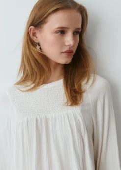 Camisas Y Blusas*Brownie Blusa pecherín smock Crudo