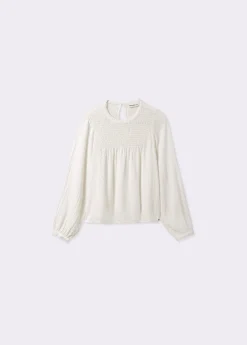 Camisas Y Blusas*Brownie Blusa pecherín smock Crudo