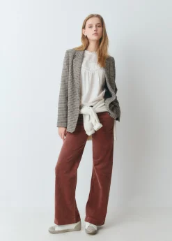 Camisas Y Blusas*Brownie Blusa romántica puntillas Crudo