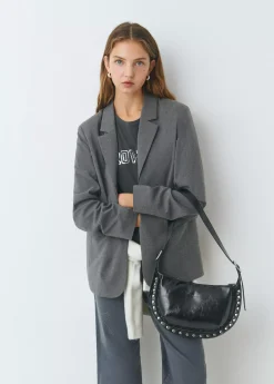 Bolsos*Brownie Bolso bandolera tachas Negro