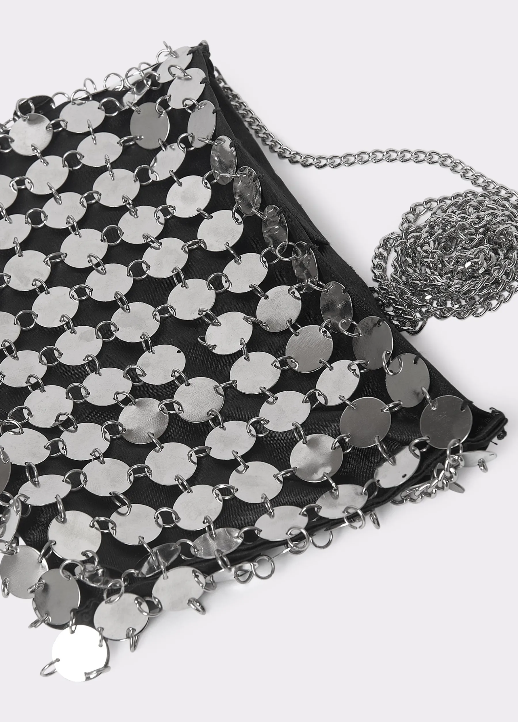 Bolsos*Brownie Bolso chapas metálicas Plata