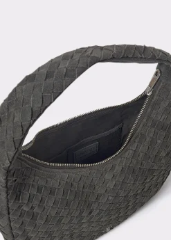 Bolsos*Brownie Bolso hombro piel trenzado Gris