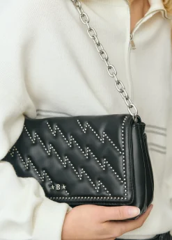 Bolsos*Brownie Bolso mediano solapa rayos Negro