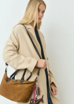 Bolsos*Brownie Bolso mini piel shopper Taupeoscuro