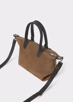 Bolsos*Brownie Bolso mini piel shopper Taupeoscuro