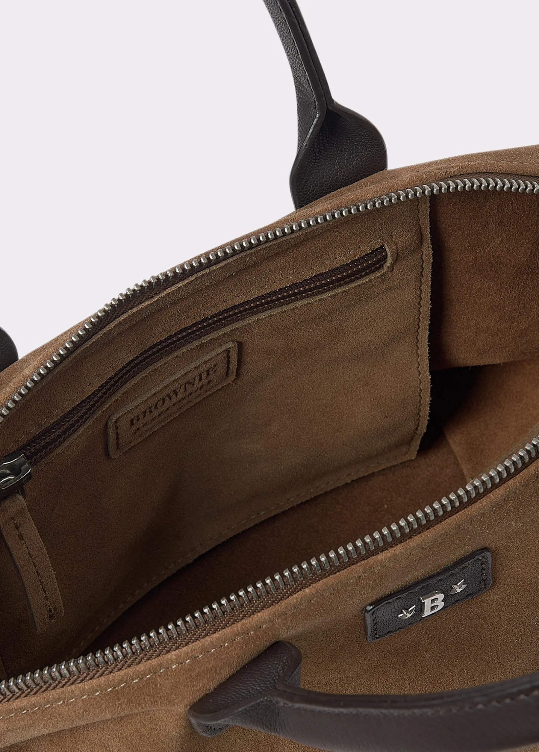 Bolsos*Brownie Bolso mini piel shopper Taupeoscuro