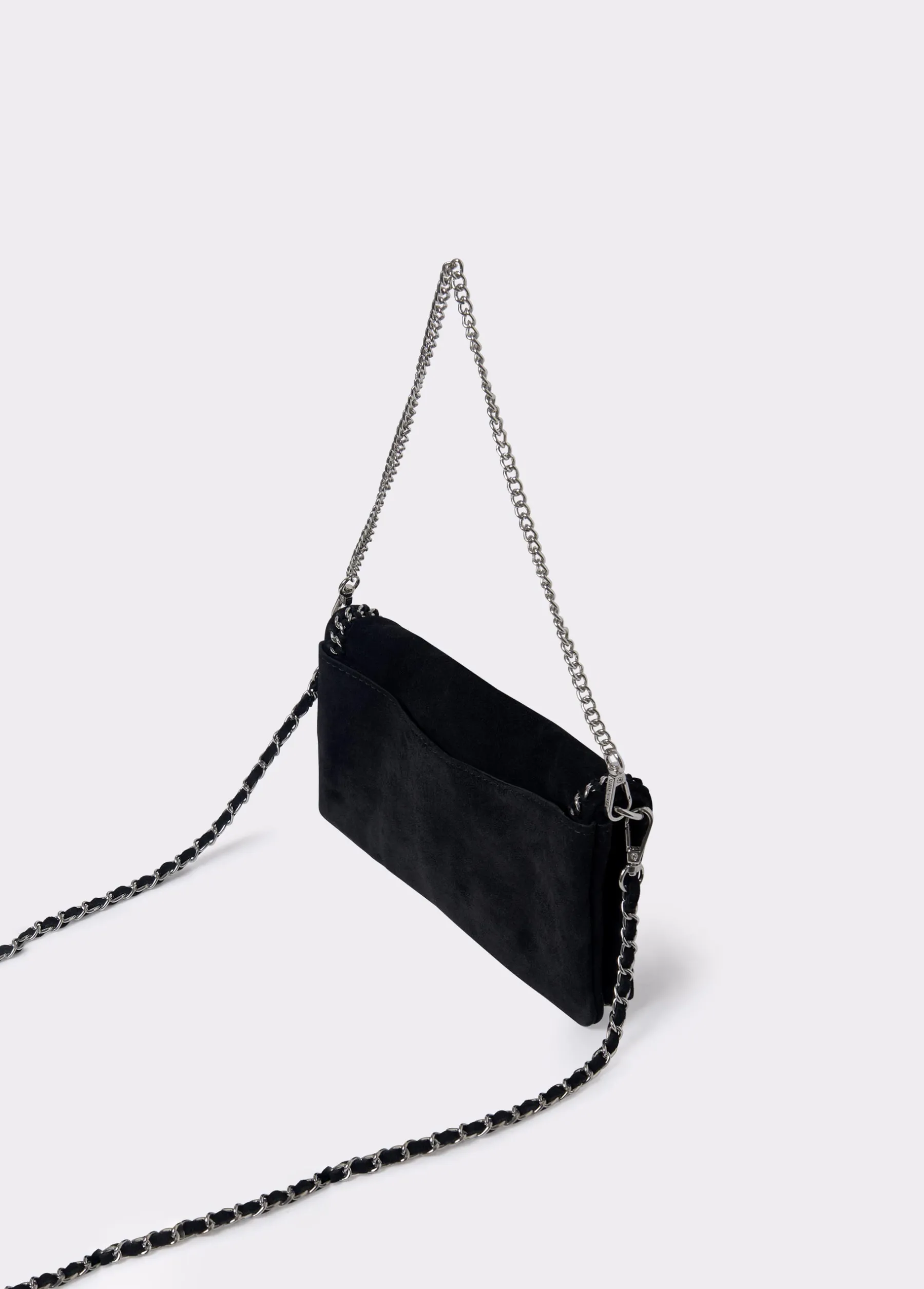 Bolsos*Brownie Bolso piel solapa cadena Negro