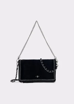 Bolsos*Brownie Bolso piel solapa cadena Negro