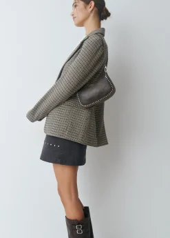 Bolsos*Brownie Bolso piel tachas Marron