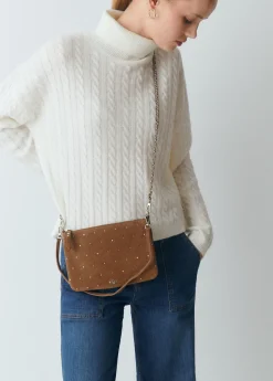 Bolsos*Brownie Bolso piel tachitas Taupeoscuro