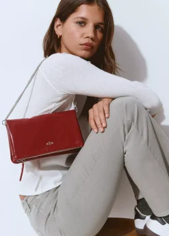 Bolsos*Brownie Bolso solapa bolitas Rojo