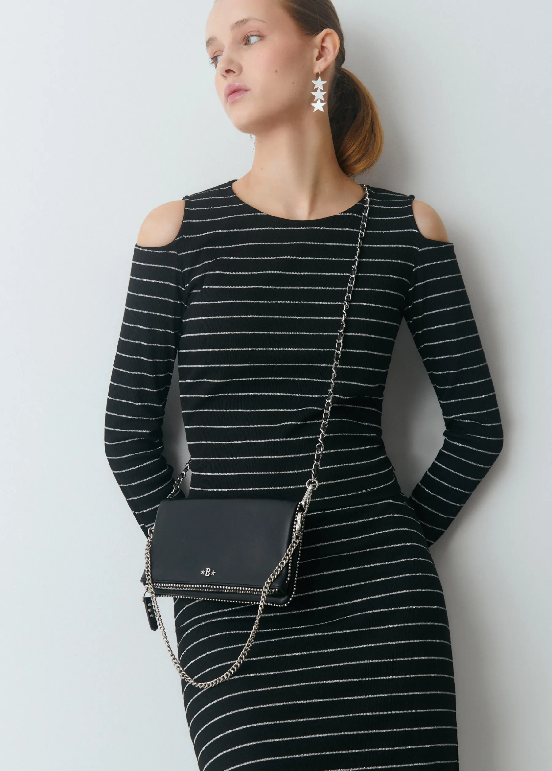 Bolsos*Brownie Bolso solapa bolitas Negro