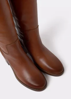 Zapatos*Brownie Bota gaucha piel tacón Cuero