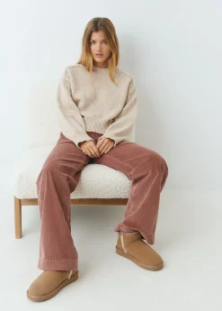 Zapatos*Brownie Botín bajo piel pelo Avellana