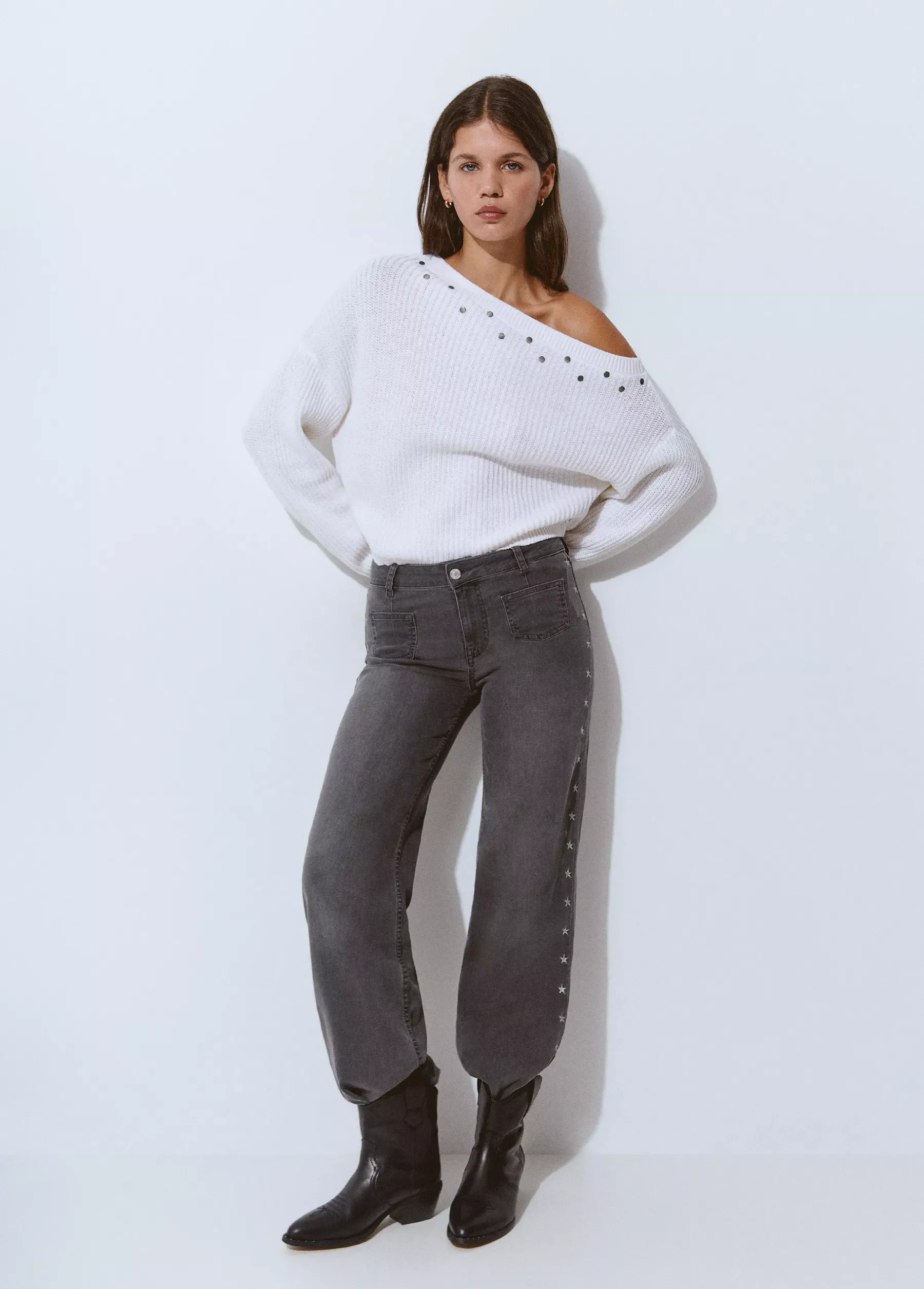 Zapatos*Brownie Botín piel campero Negro