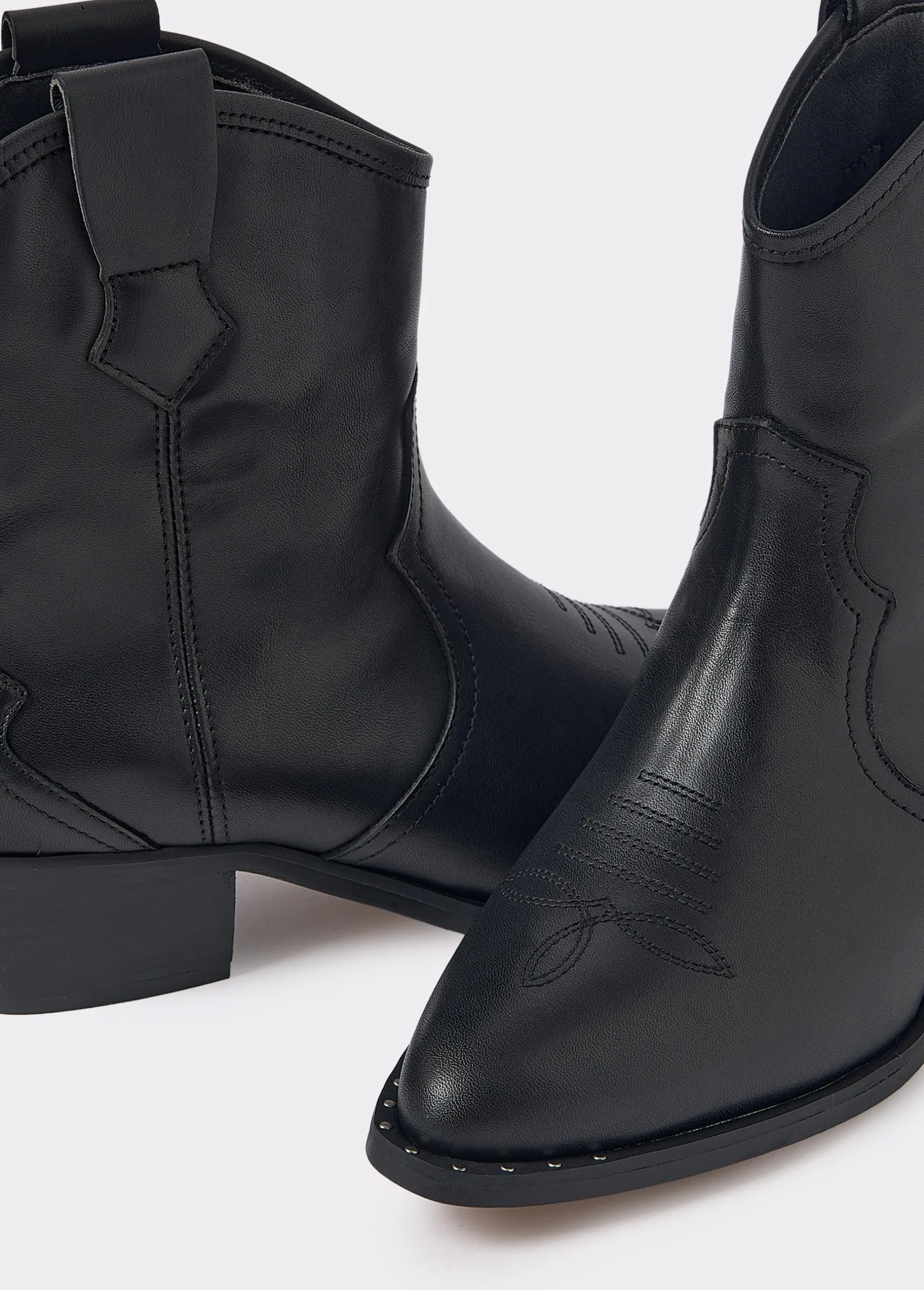 Zapatos*Brownie Botín piel campero Negro