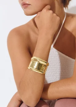 Bisutería*Brownie Brazalete rígido grabado Dorado