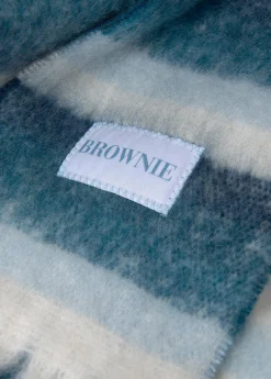 Bufandas*Brownie Bufanda gruesa estrecha rayas Azul