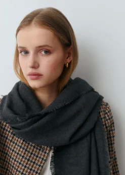 Bufandas*Brownie Bufanda lisa fina Antracita