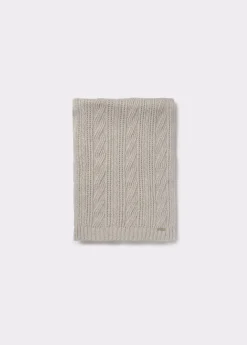 Bufandas*Brownie Bufanda punto con lurex Crudo