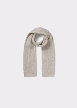Bufandas*Brownie Bufanda punto con lurex Crudo