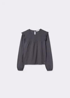 Camisetas Y Tops*Brownie Camiseta combinada plana Gris