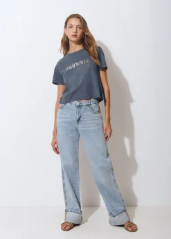 Camisetas Y Tops*Brownie Camiseta logo Azul