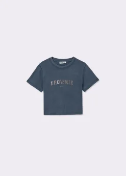 Camisetas Y Tops*Brownie Camiseta logo Azul
