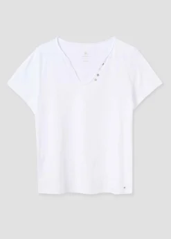 Camisetas Y Tops*Brownie Camiseta manga corta algodón flame botones