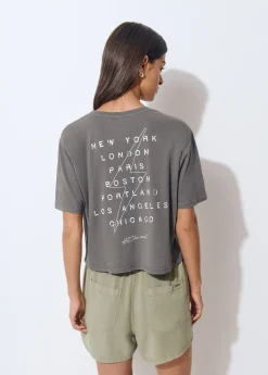 Camisetas Y Tops*Brownie Camiseta manga corta print trasero Gris