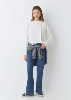 Camisetas Y Tops*Brownie Camiseta manga larga básica Crudo