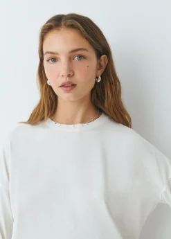 Camisetas Y Tops*Brownie Camiseta manga larga básica Crudo