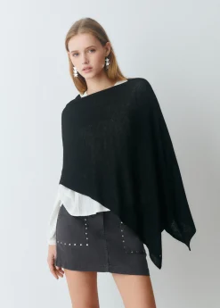 Jerséis|Punto*Brownie Capa punto cuadrada Negro