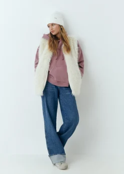 Abrigos Y Chaquetas|Chalecos*Brownie Chaleco efecto pelo Crudo